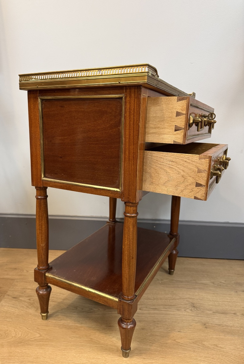 Table chiffonnière en acajou-photo-4