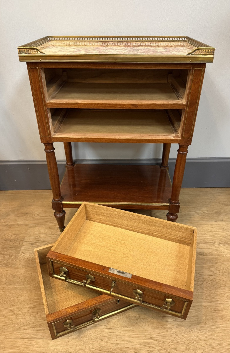 Table chiffonnière en acajou-photo-6