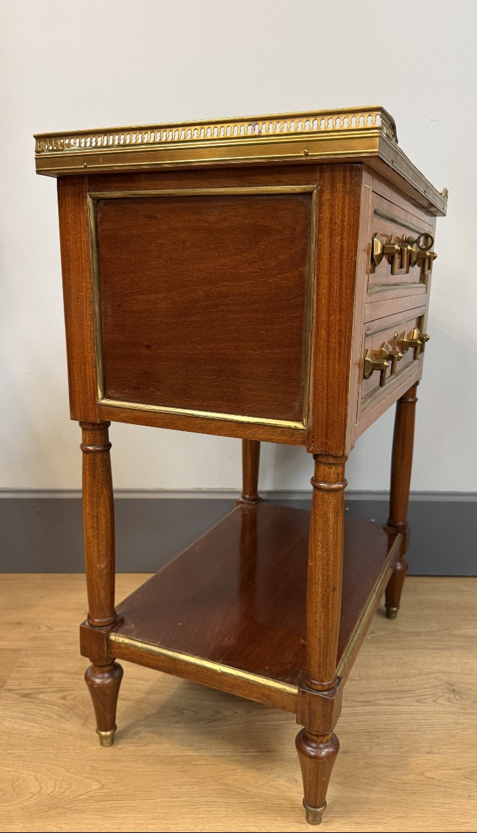 Table chiffonnière en acajou-photo-7