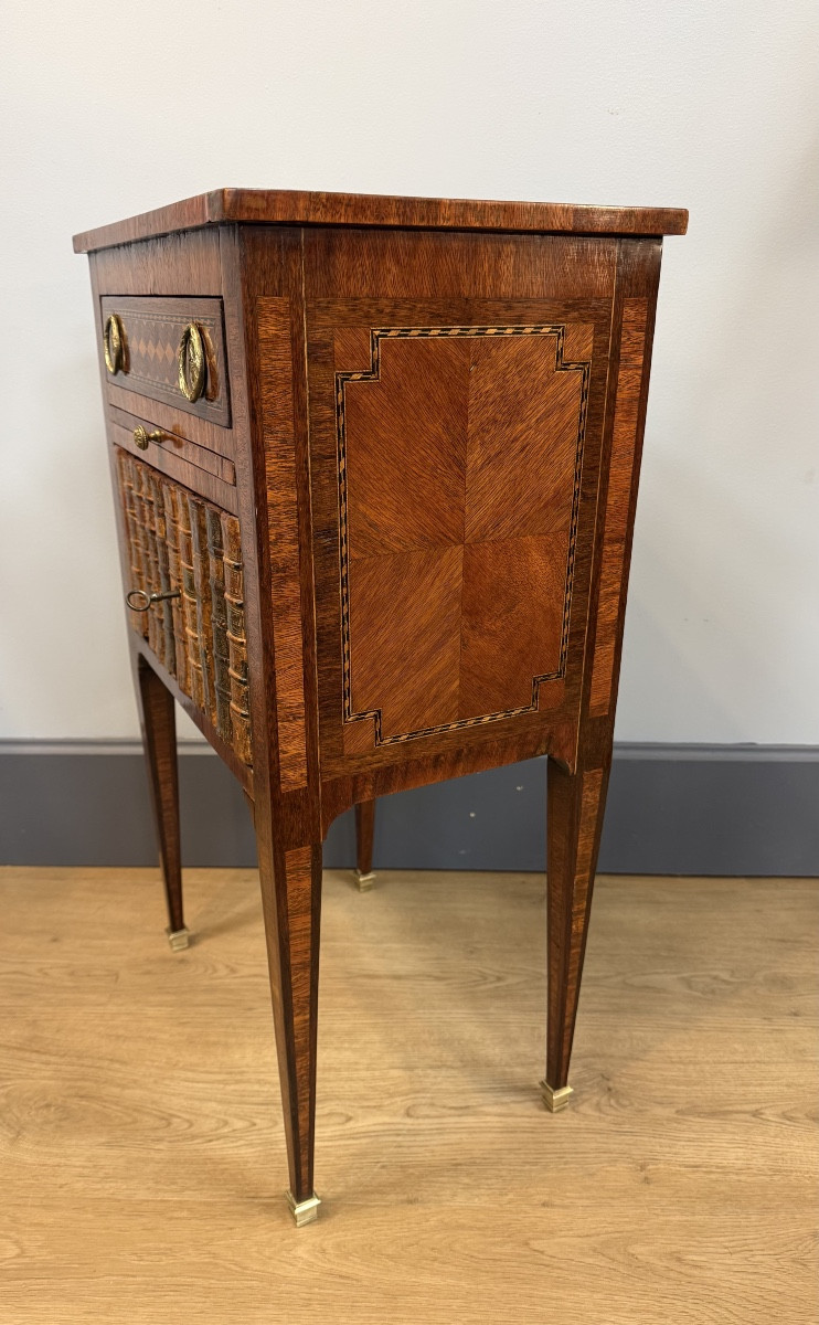 Table chiffonnière marquetée-photo-2