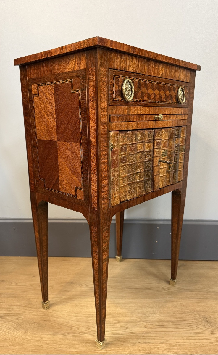 Table chiffonnière marquetée-photo-6