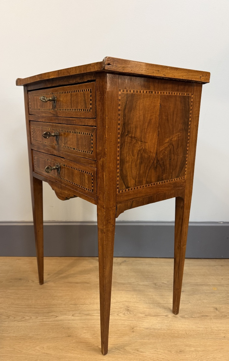 Table chiffonnière marquetée-photo-3