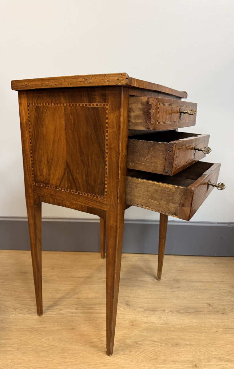 Table chiffonnière marquetée-photo-4