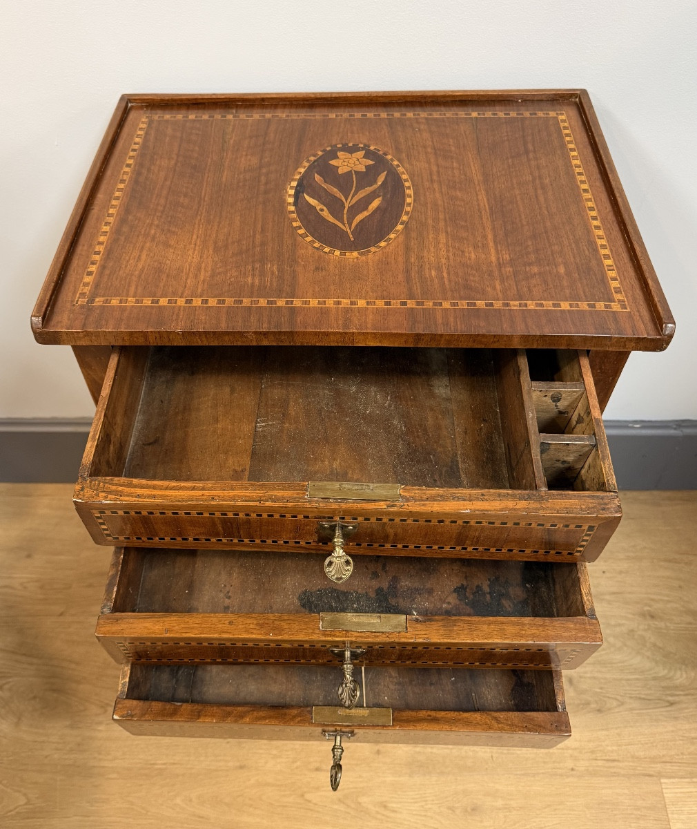 Table chiffonnière marquetée-photo-5