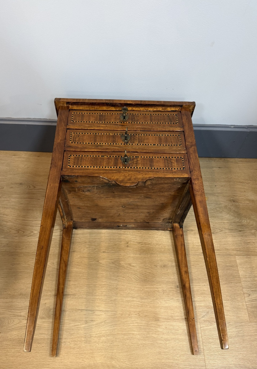 Table chiffonnière marquetée-photo-8