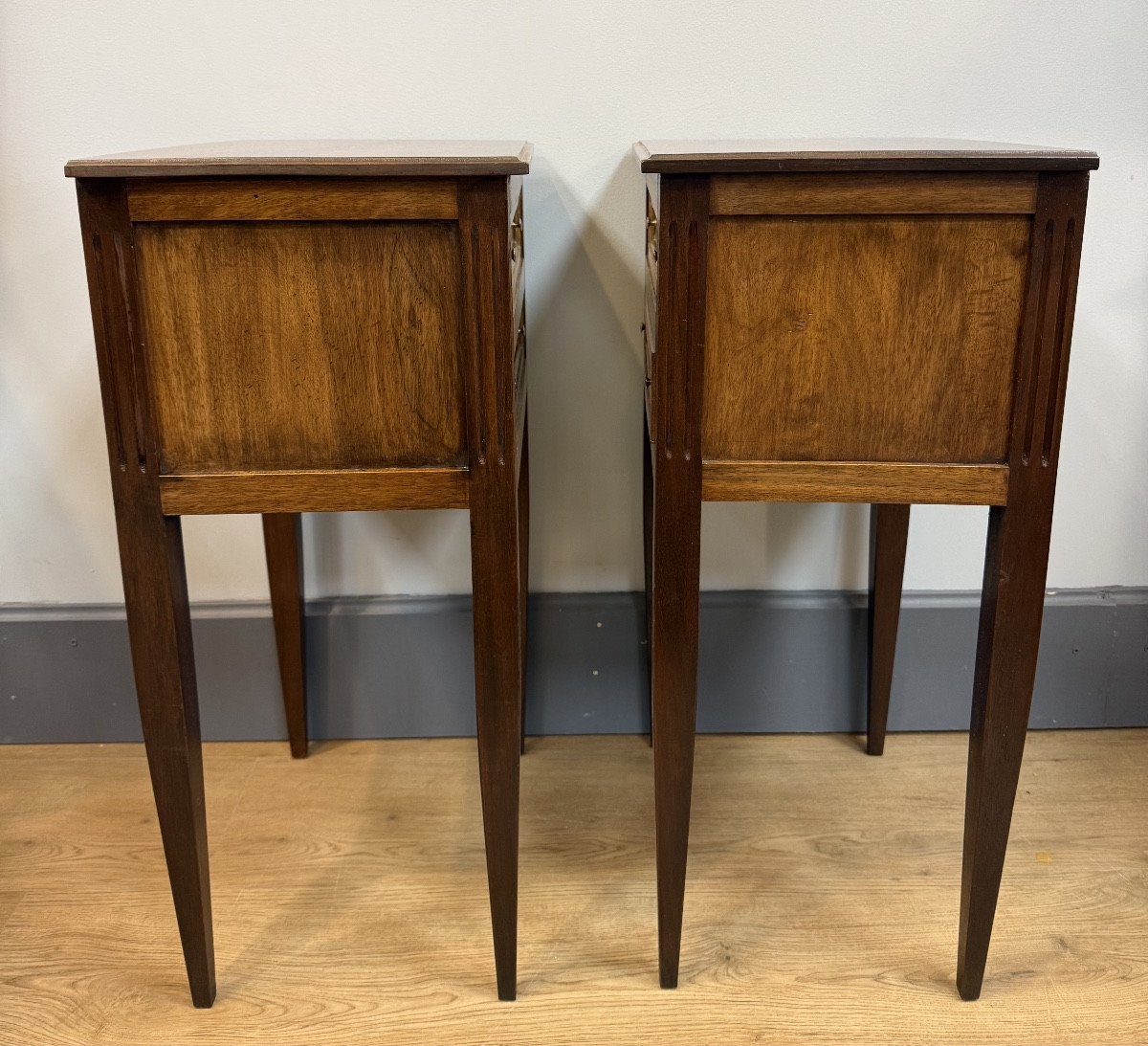 Paire de chevets  en noyer-photo-8