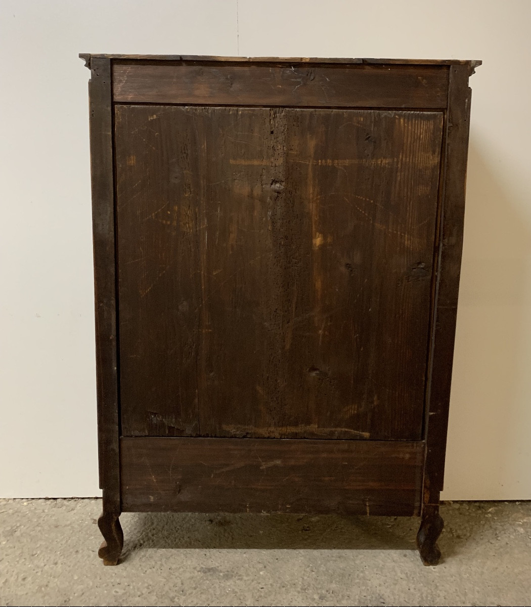 Louis XV Style Walnut Display Cabinet -photo-7