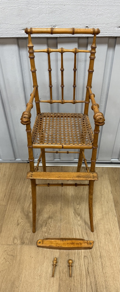 petite chaise haute de poupée-photo-2