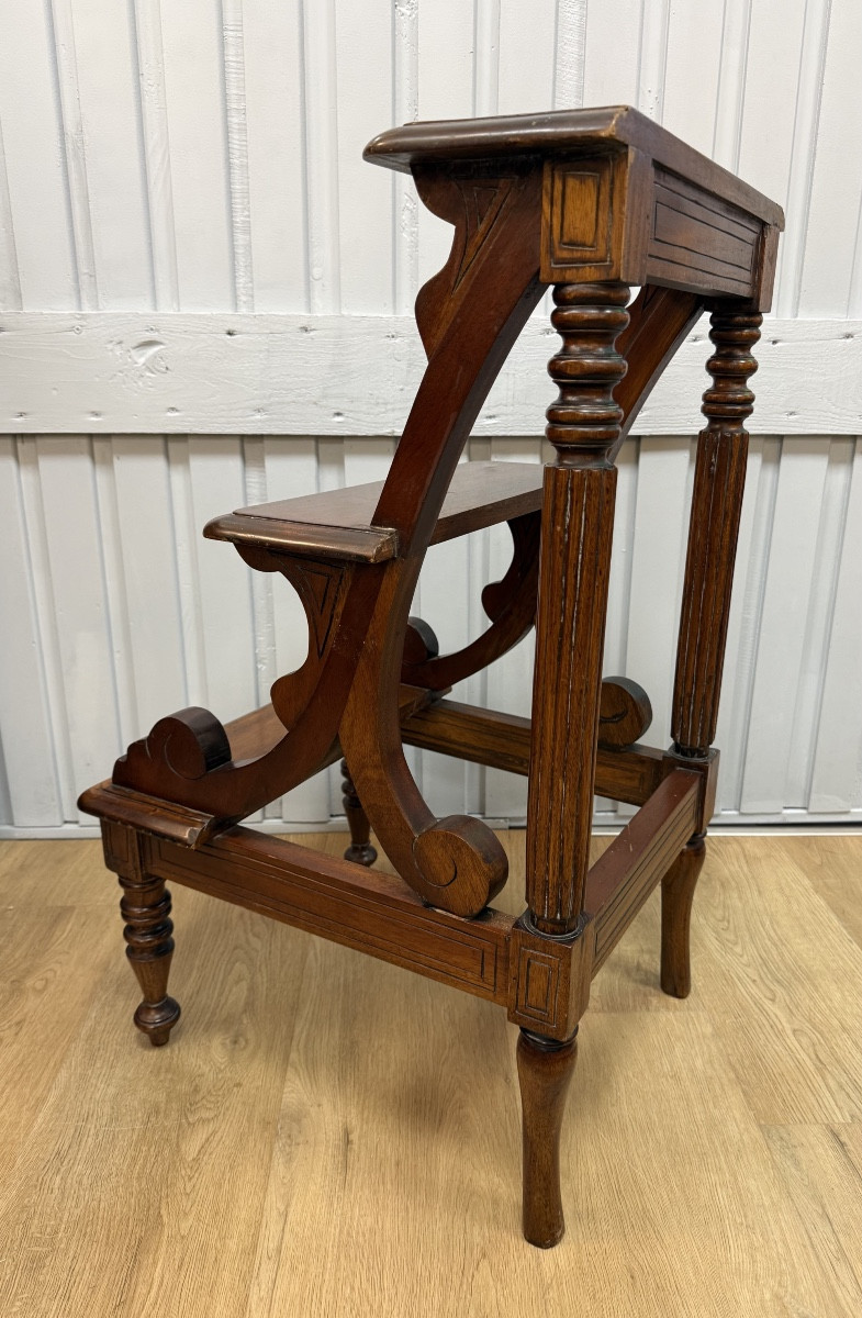 escabeau de bibliothèque de style anglais-photo-1