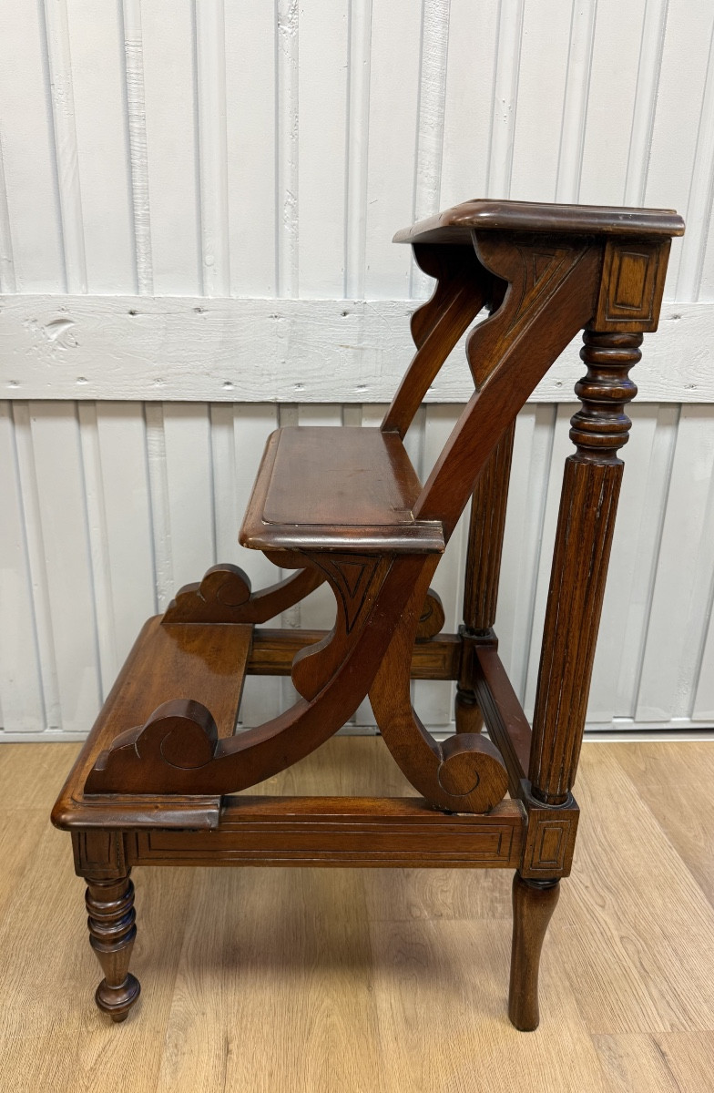 escabeau de bibliothèque de style anglais-photo-2