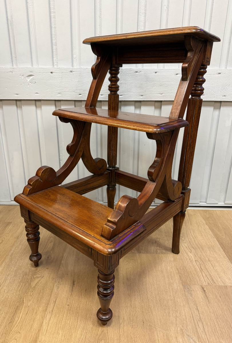 escabeau de bibliothèque de style anglais-photo-3