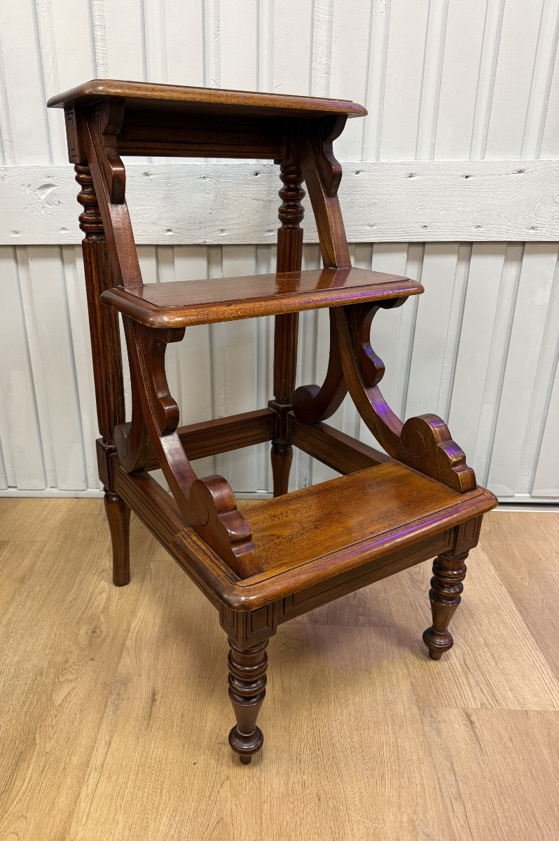 escabeau de bibliothèque de style anglais-photo-5