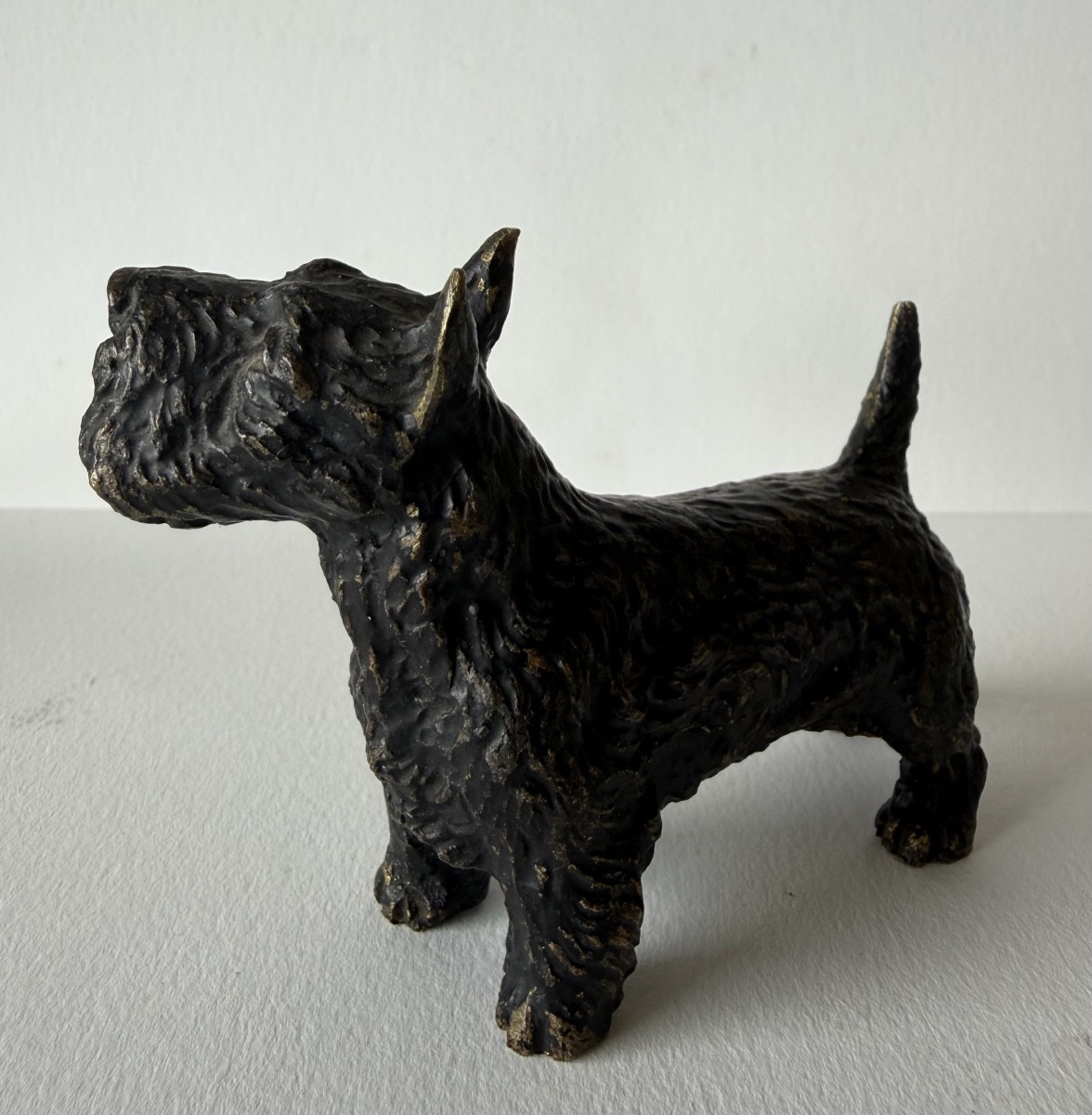 Scottish Terrier In Bronze-photo-4