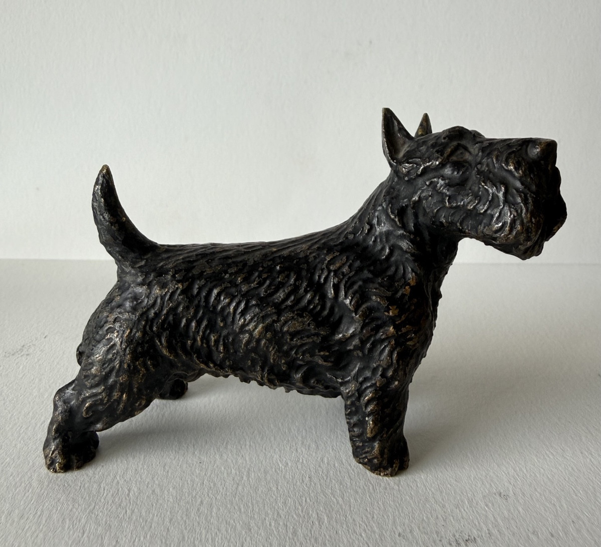 Scottish Terrier In Bronze-photo-5
