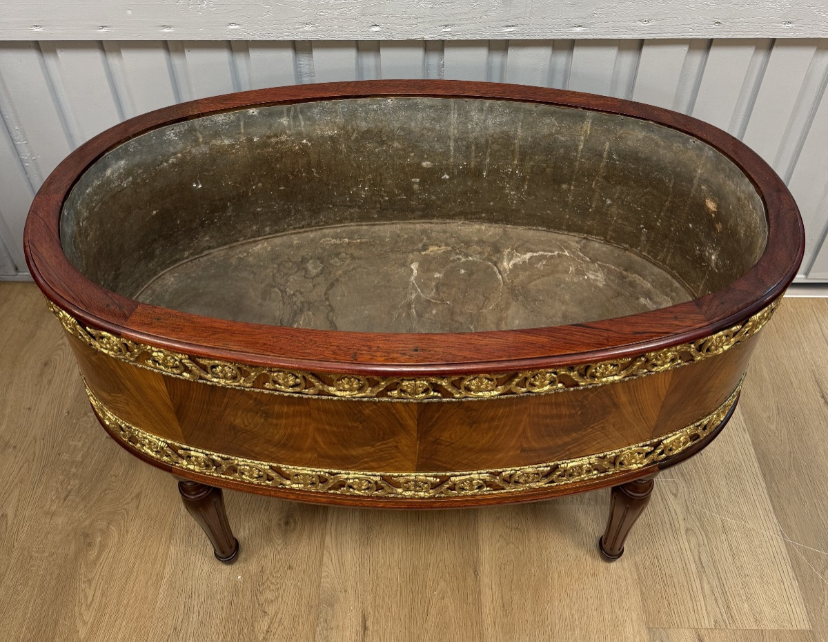 Jardinière de style Louis XVI en acajou-photo-3