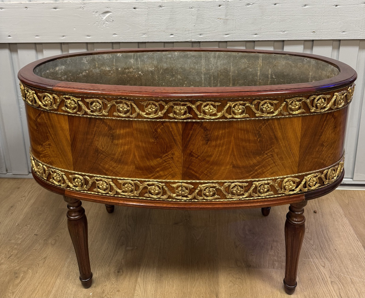 Jardinière de style Louis XVI en acajou-photo-4