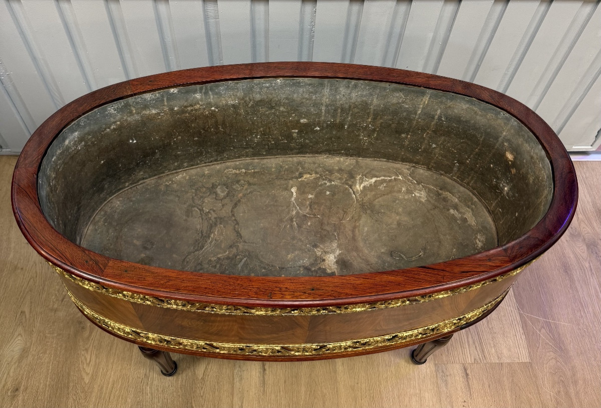 Jardinière de style Louis XVI en acajou-photo-6