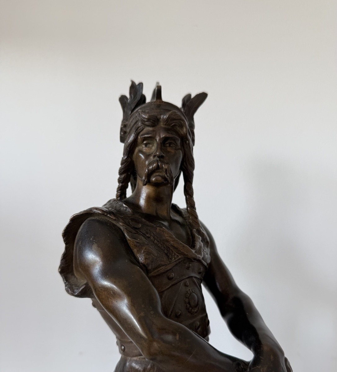Vercingétorix, Bronze Signed Debut-photo-5