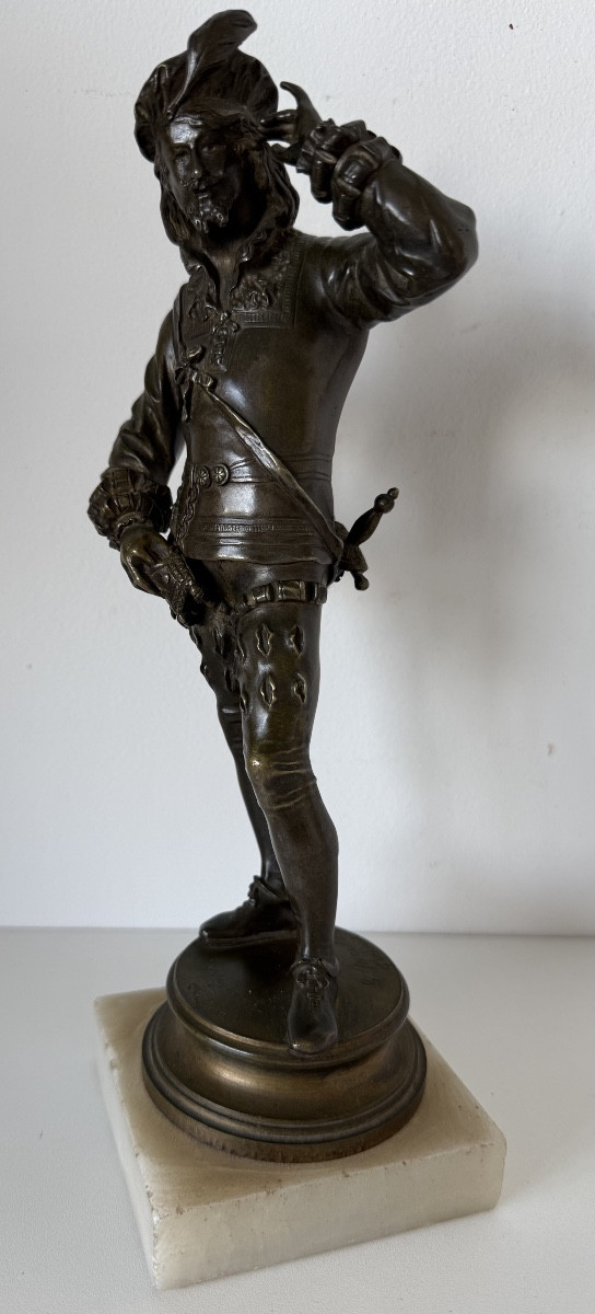 Sujet en bronze représentant un gentilhomme -photo-4