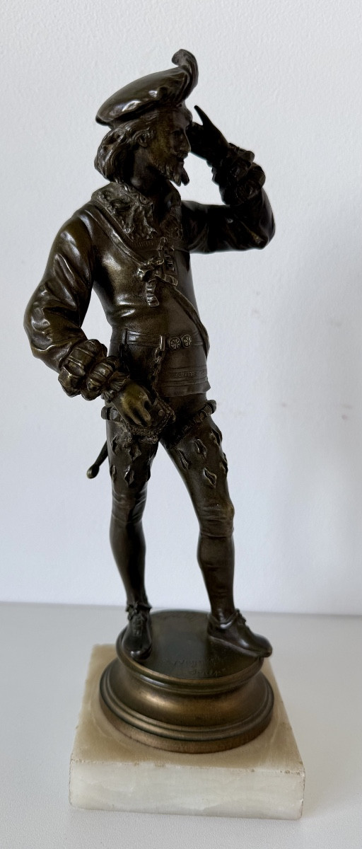 Sujet en bronze représentant un gentilhomme -photo-1