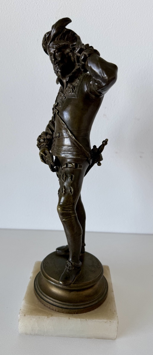Sujet en bronze représentant un gentilhomme -photo-2