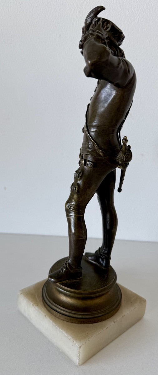Sujet en bronze représentant un gentilhomme -photo-3