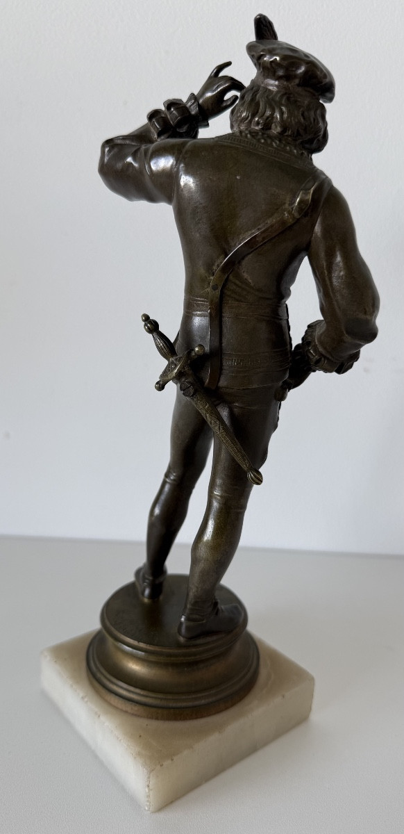 Sujet en bronze représentant un gentilhomme -photo-4
