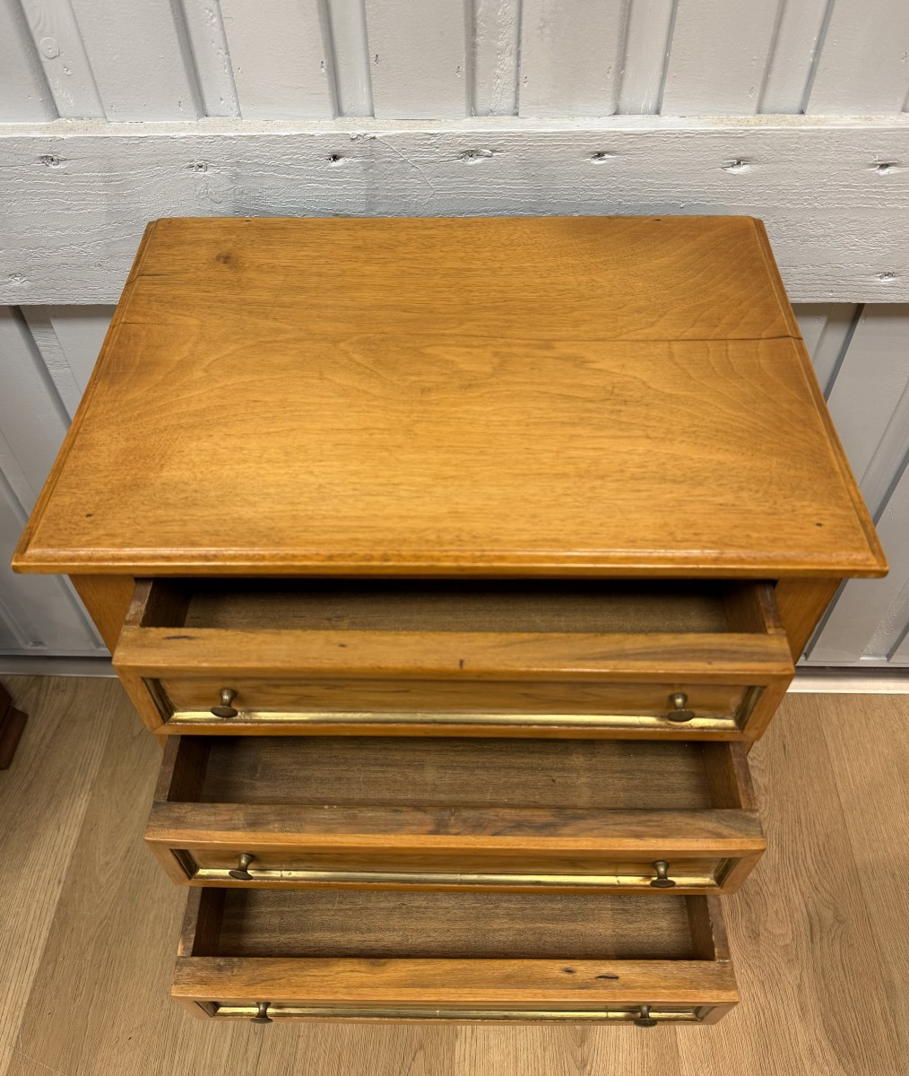 Louis XVI Style Cherrywood Bedside Table-photo-2