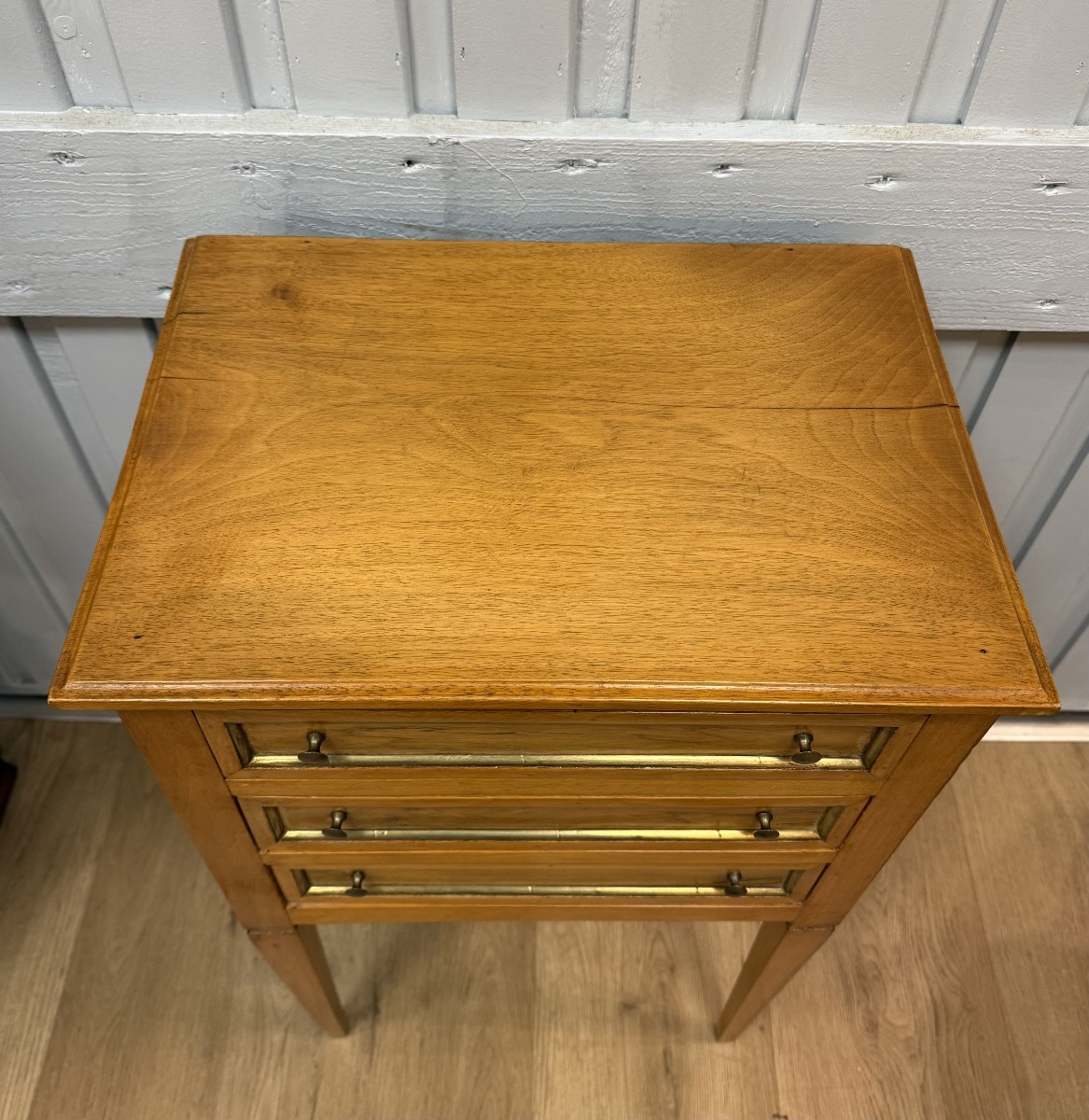 Louis XVI Style Cherrywood Bedside Table-photo-3