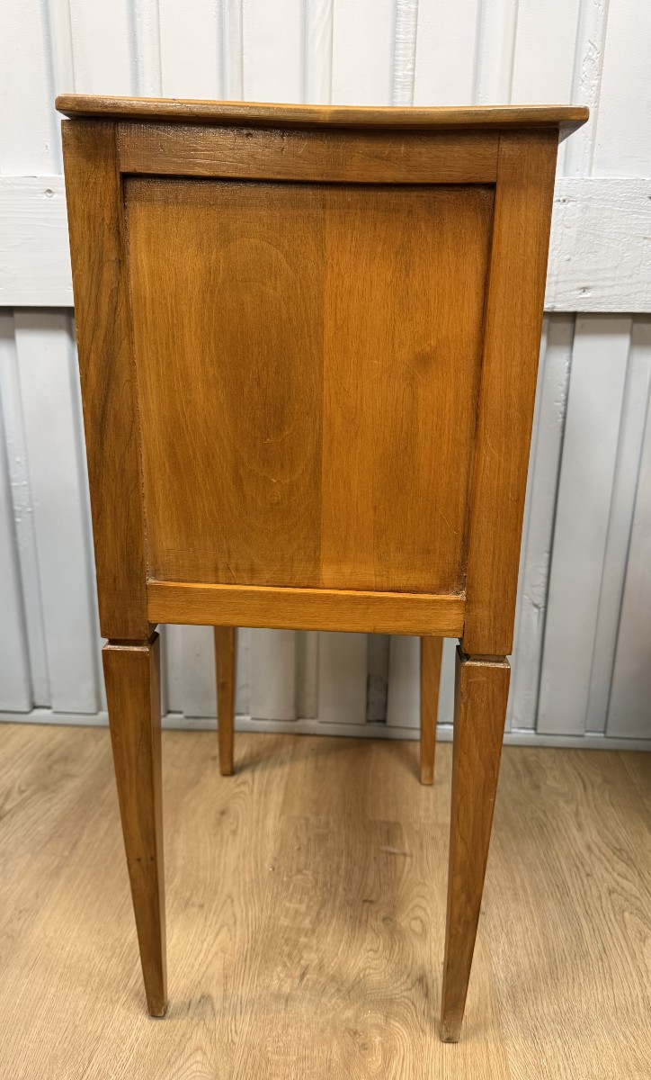 Louis XVI Style Cherrywood Bedside Table-photo-6