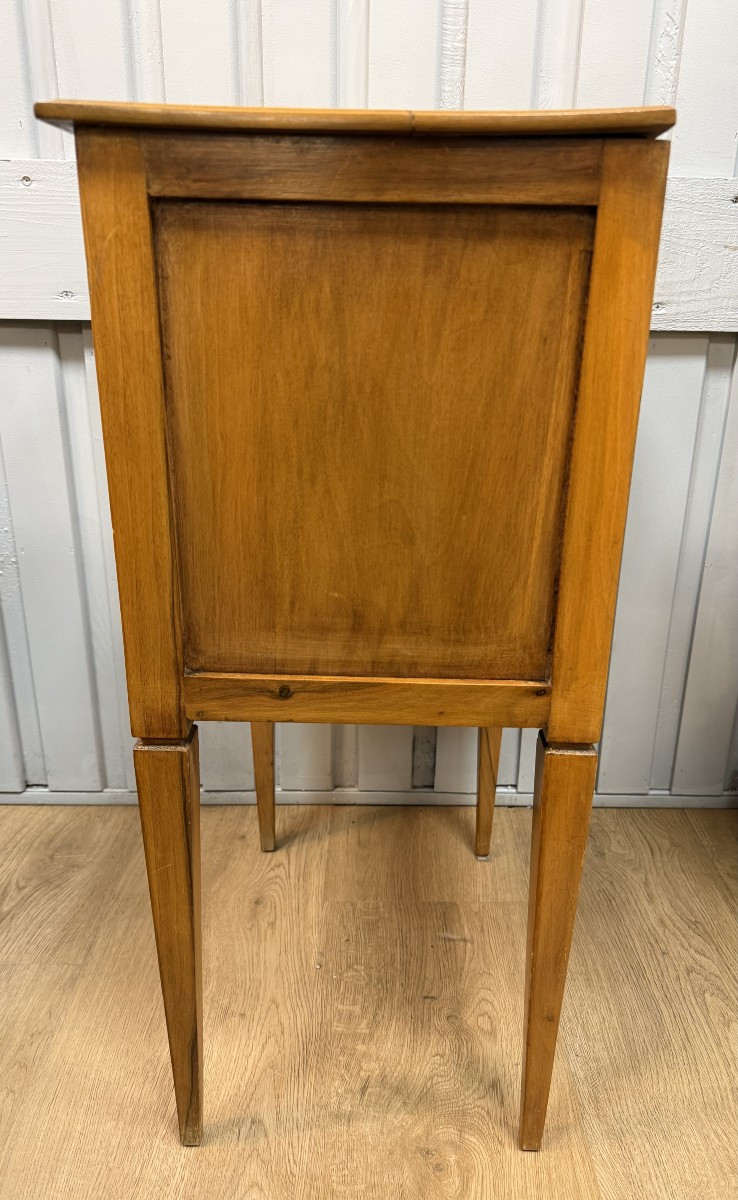 Louis XVI Style Cherrywood Bedside Table-photo-7