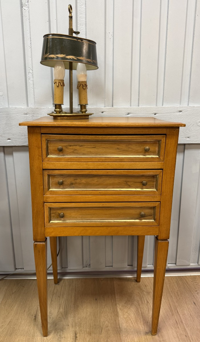 Louis XVI Style Cherrywood Bedside Table