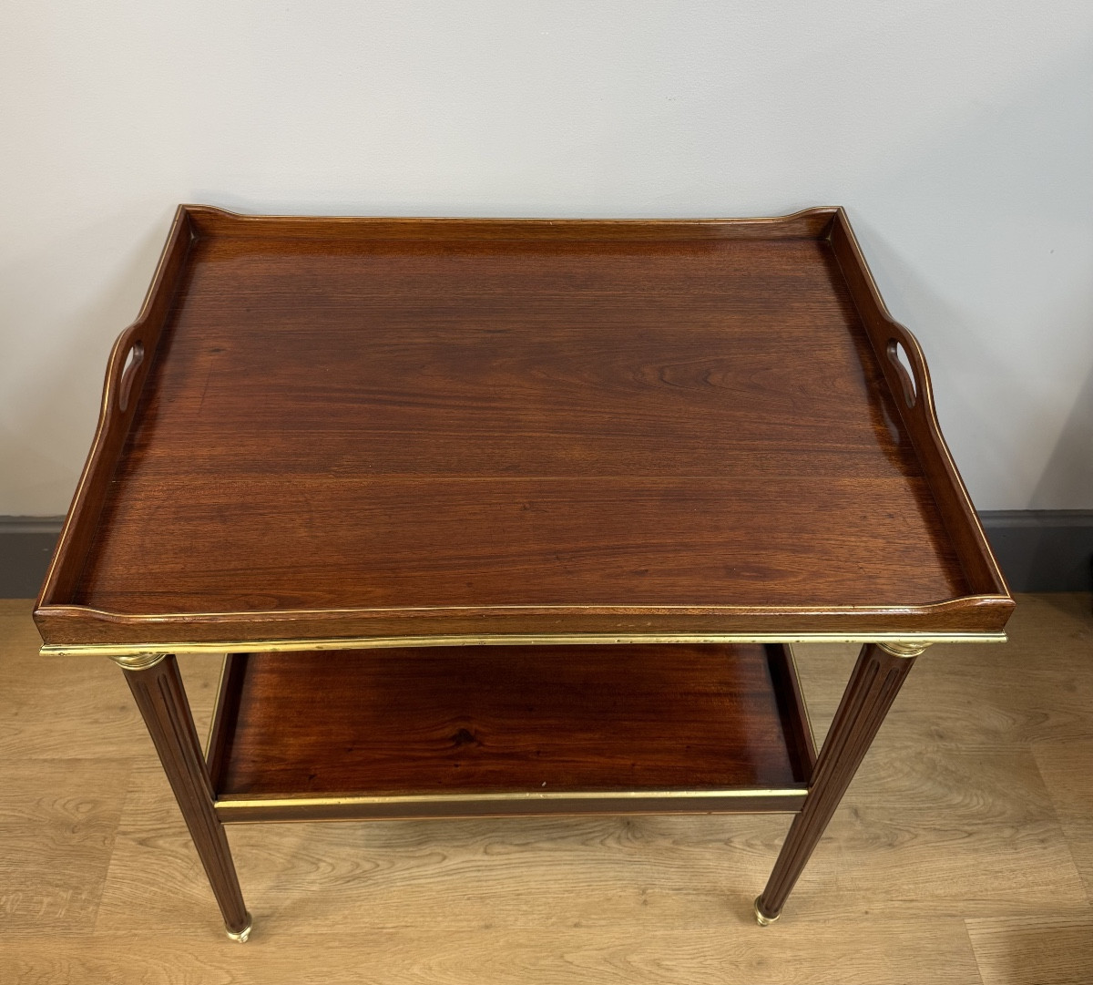 Table desserte en acajou de style Louis XVI-photo-6