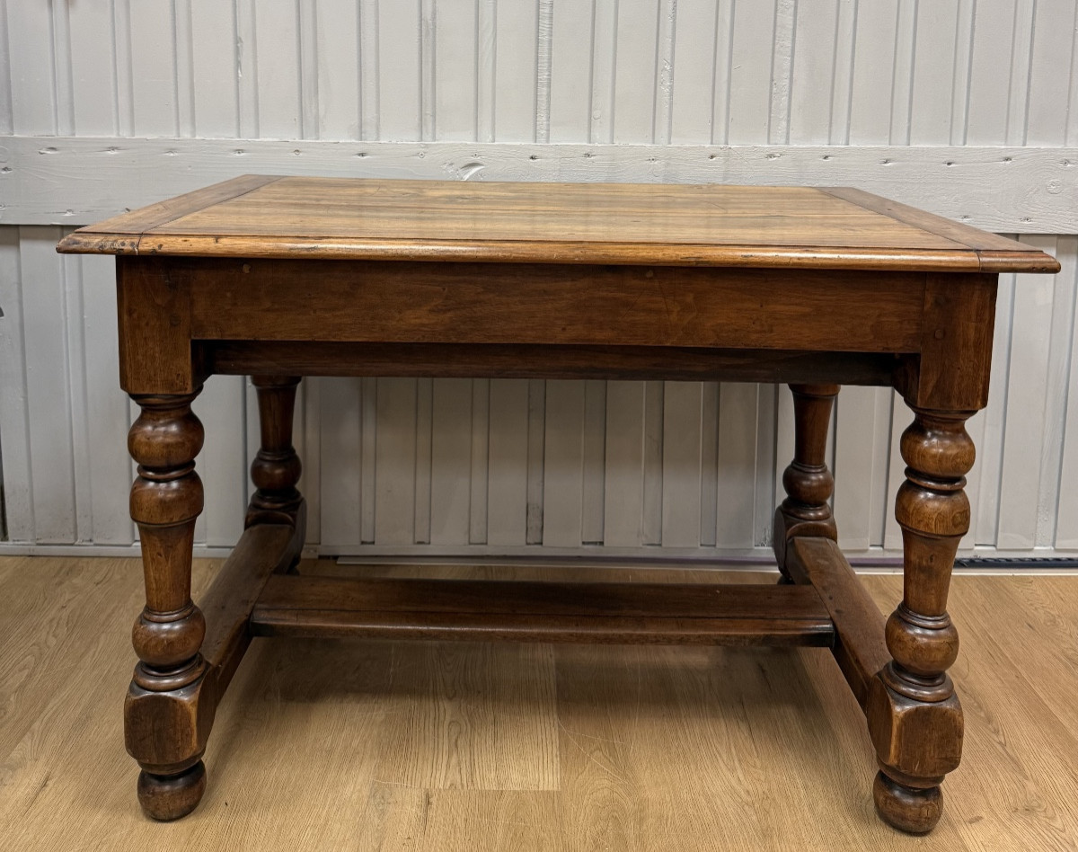 Louis XIII Style Walnut Table-photo-2