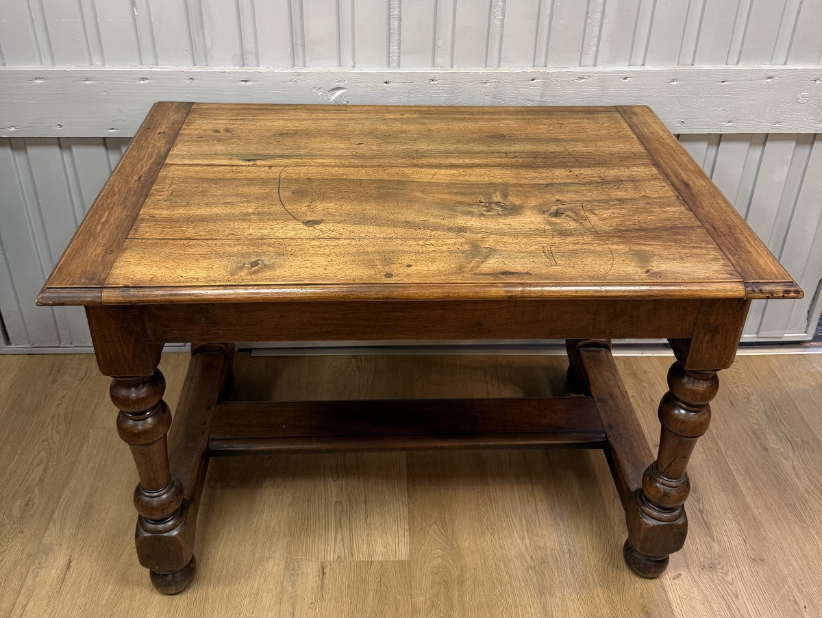 Louis XIII Style Walnut Table-photo-2