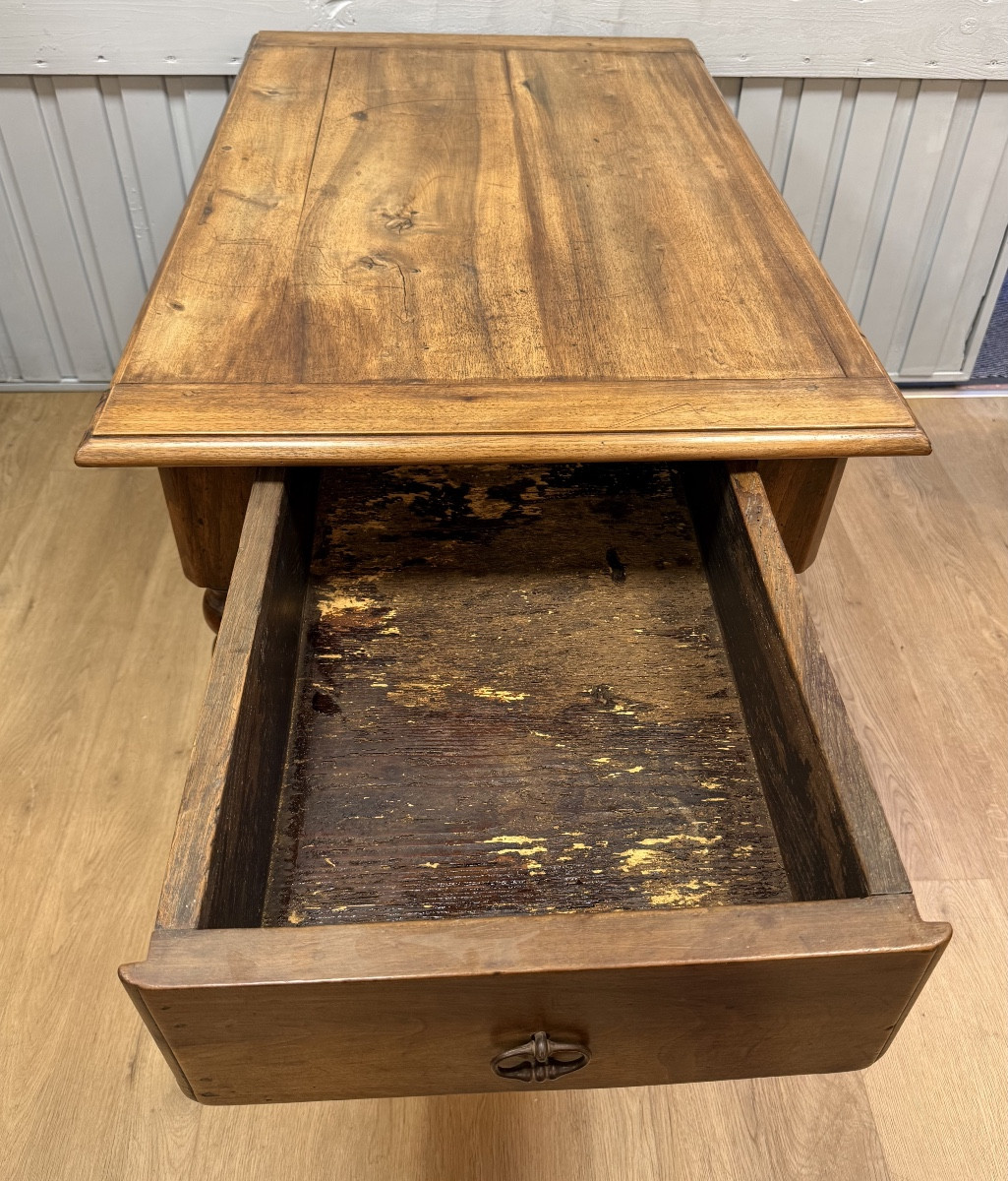 Louis XIII Style Walnut Table-photo-3