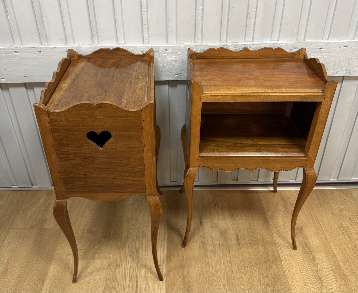 Pair Of Louis XVI-style Bedside Tables-photo-8