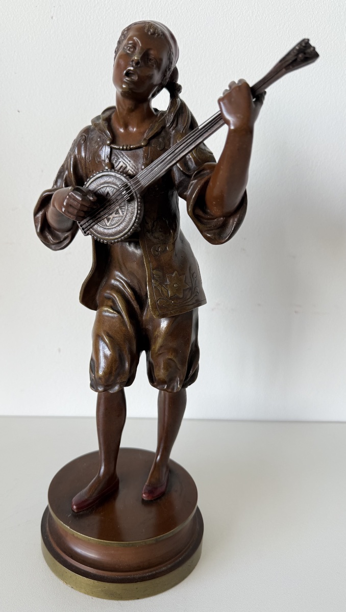 The Neapolitan Singer, Bronze Bust-photo-2