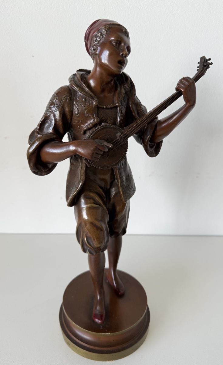 The Neapolitan Singer, Bronze Bust-photo-2