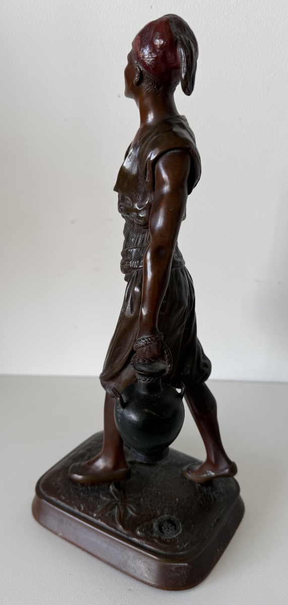 Le porteur d eau , sculpture en bronze-photo-4