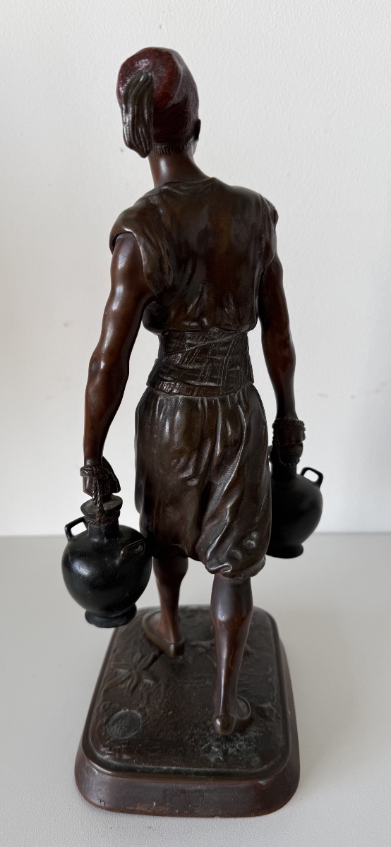 Le porteur d eau , sculpture en bronze-photo-6