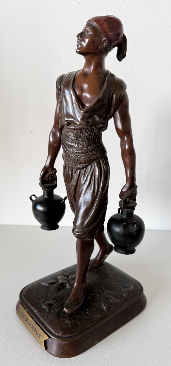 Le porteur d eau , sculpture en bronze-photo-8