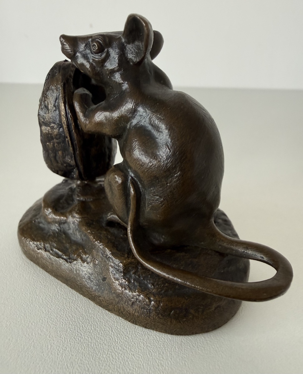 The Mouse And The Nut, Bronze Sculpture-photo-6