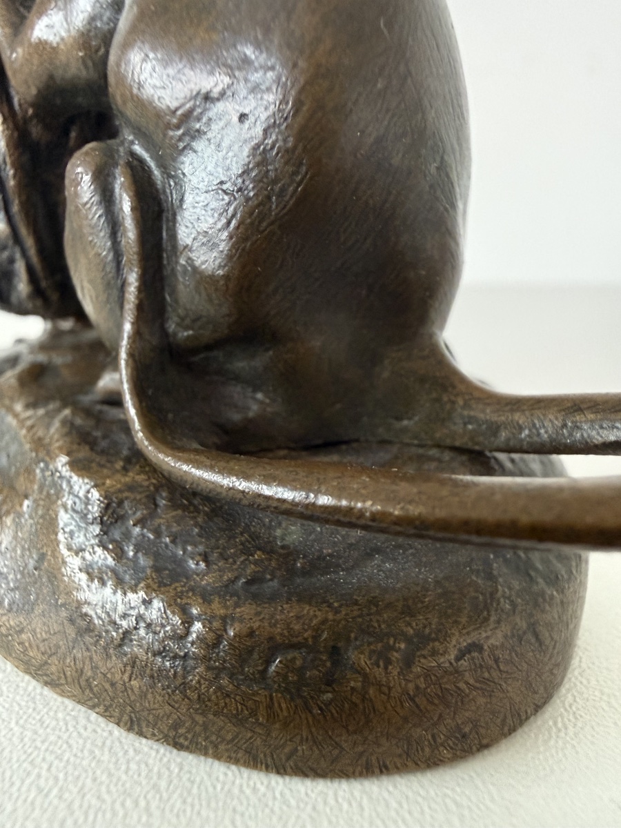 The Mouse And The Nut, Bronze Sculpture-photo-7