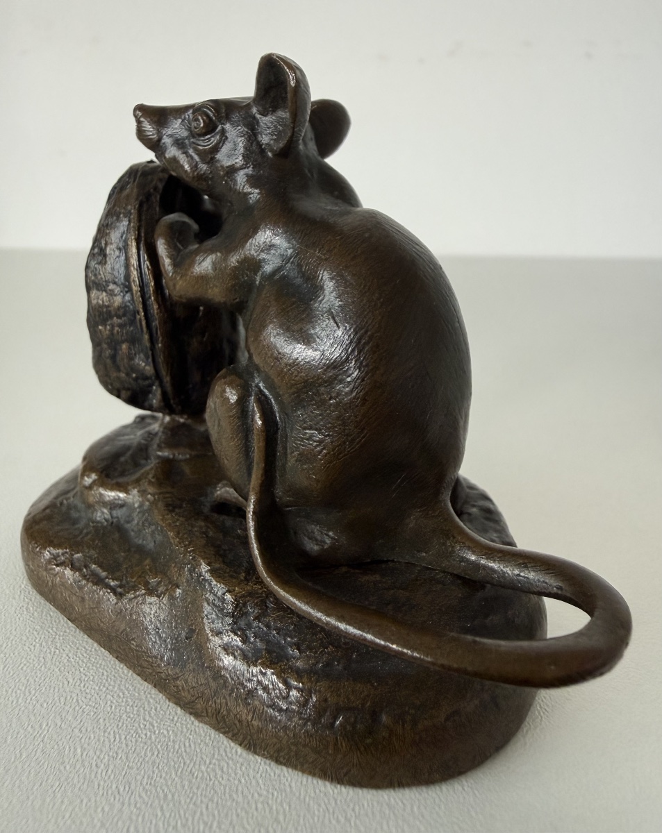 The Mouse And The Nut, Bronze Sculpture-photo-8