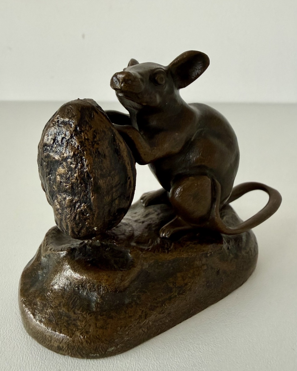 The Mouse And The Nut, Bronze Sculpture