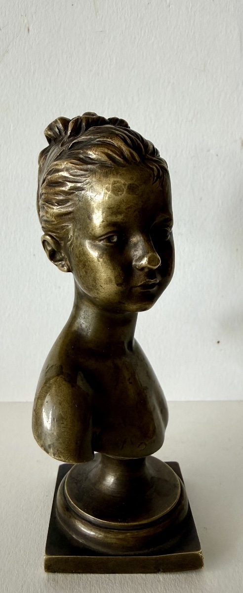Small Bronze Sculpture Signed By Houdon; Cast By Susse-photo-3