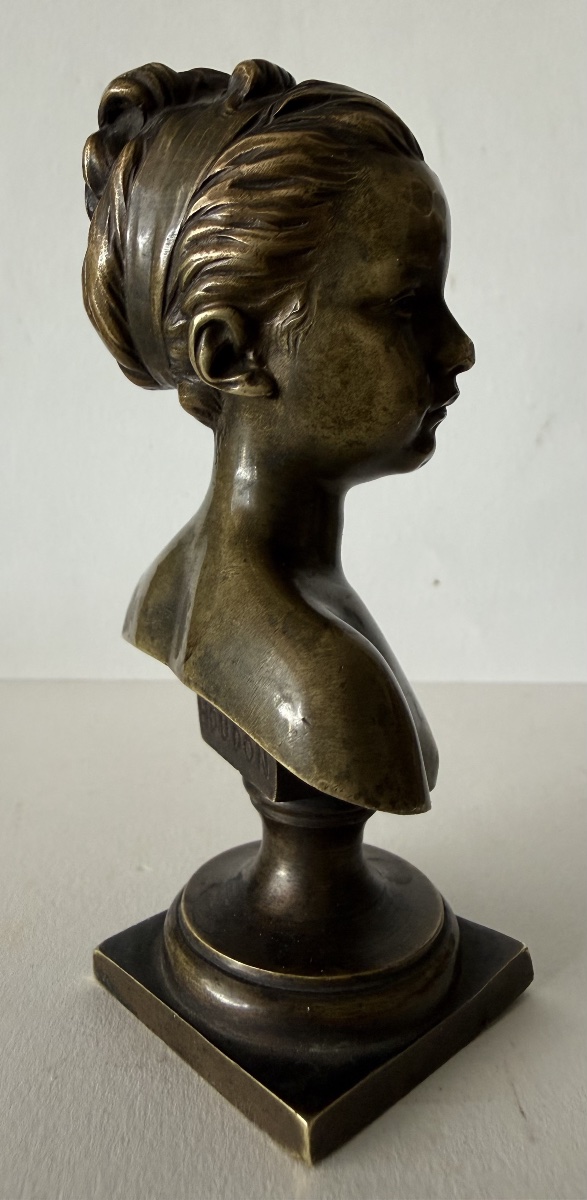 Small Bronze Sculpture Signed By Houdon; Cast By Susse-photo-3