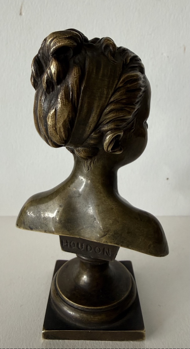 Small Bronze Sculpture Signed By Houdon; Cast By Susse-photo-5