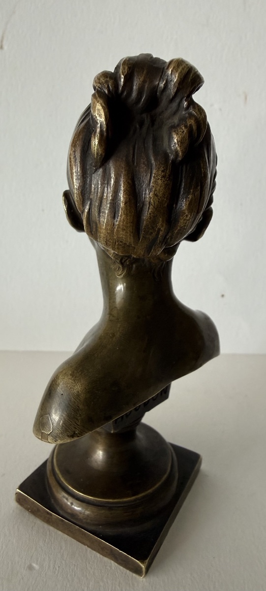 Small Bronze Sculpture Signed By Houdon; Cast By Susse-photo-6